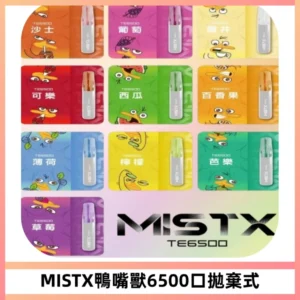 MISTX TE鴨嘴獸6500 Puffs抛棄式一次性抛棄式電子煙